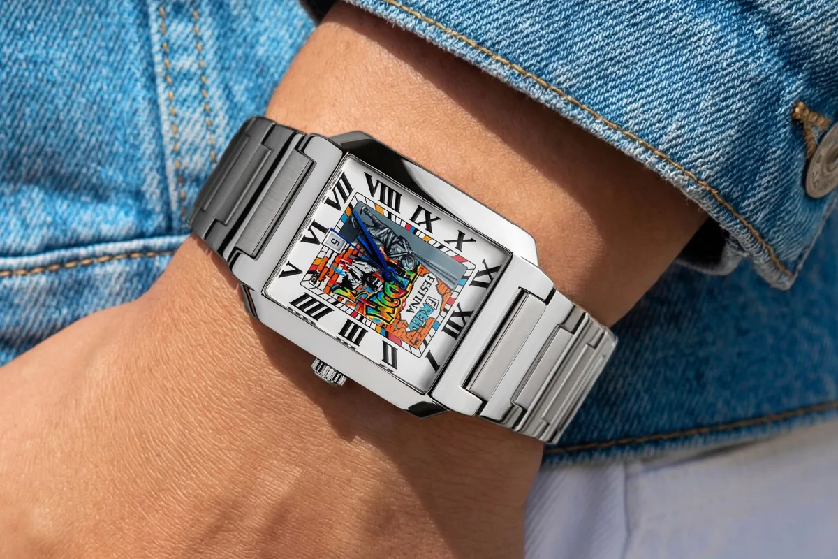 Festina Freedom watch with colorful graffiti-inspired dial