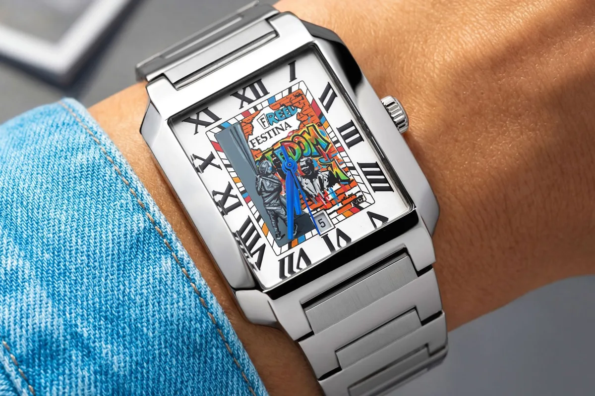 Stainless steel bracelet of Festina Freedom watch