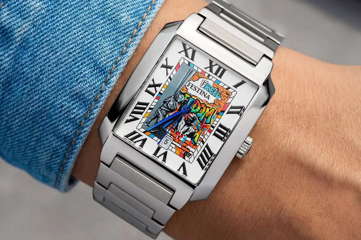 Limited edition Festina Freedom models on display