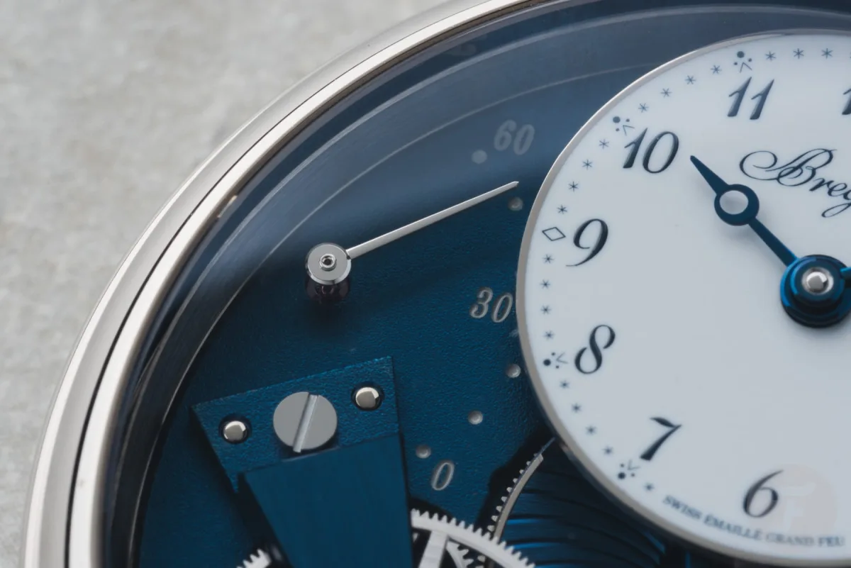Close-up of Breguet caliber 505 SR movement