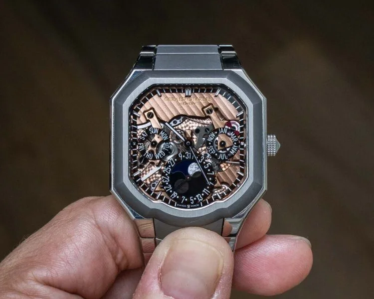 Gerald Charles Masterlink Perpetual Calendar with transparent sapphire dial