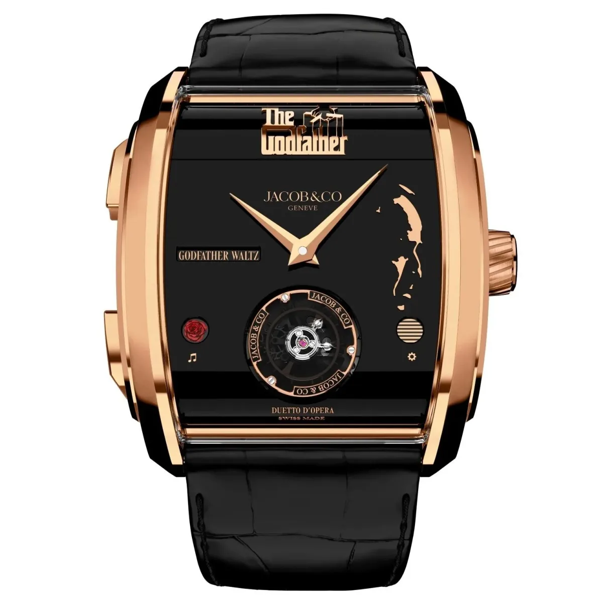 Marlon Brando profile on Jacob & Co. The Godfather II dial