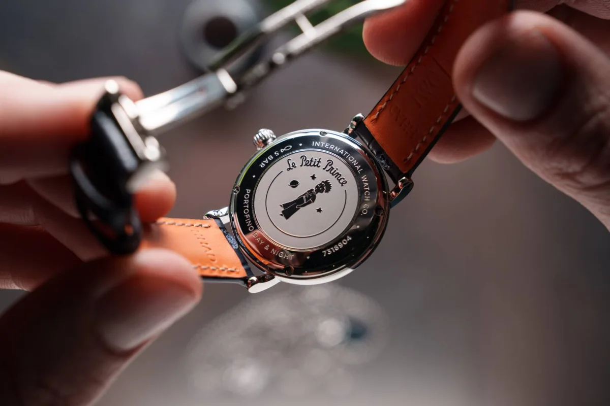 IWC Portofino Day & Night 34 Le Petit Prince side view showing thickness