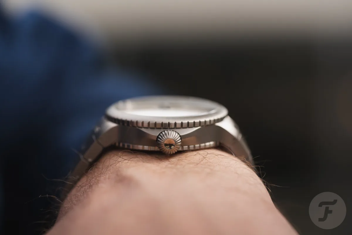 Rose gold Chronoswiss Pulse GMT with blue enamel dial