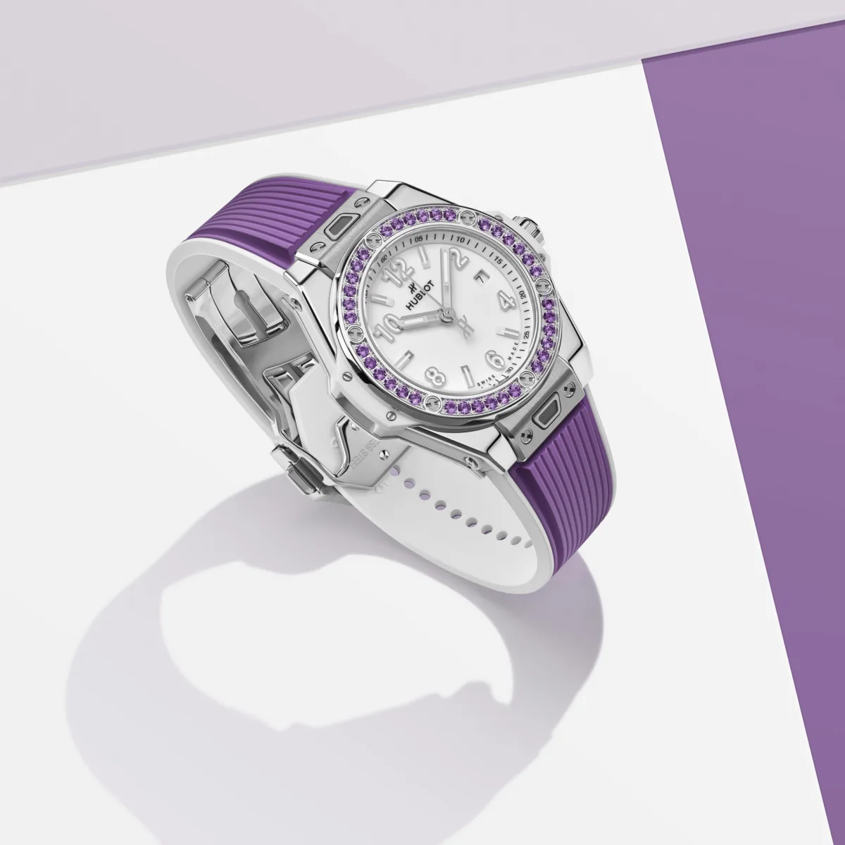 Hublot Big Bang Joyful Steel Purple with amethyst bezel