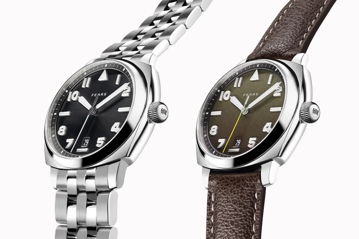 Fears Brunswick 40 Filton pilot watch with military dial