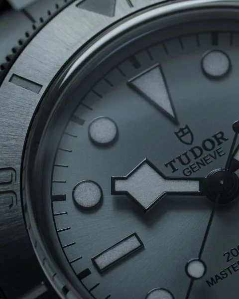 Close-up of Tudor Black Bay Ceramic case and bracelet