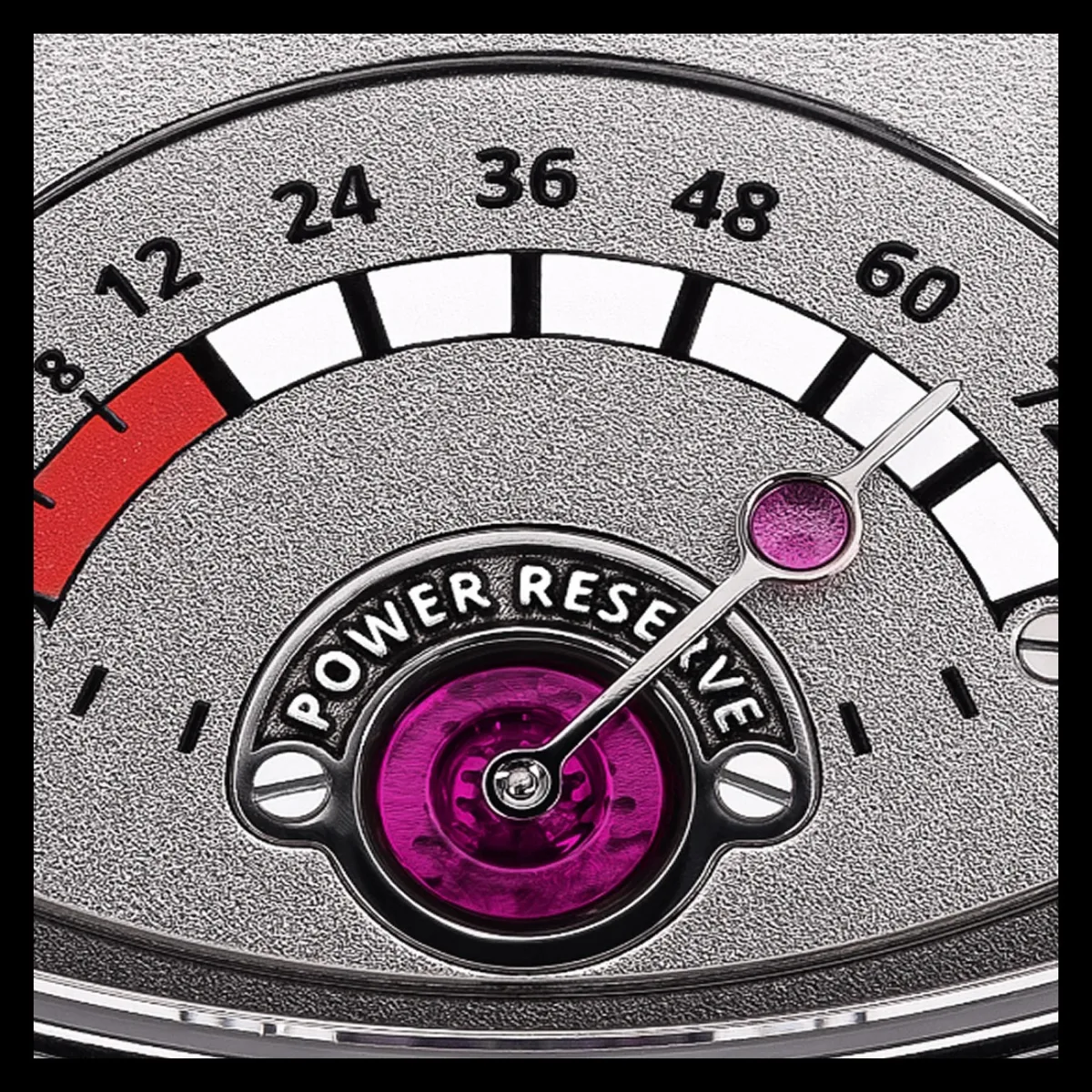 Power reserve indicator on Anton Suhanov Flamingo