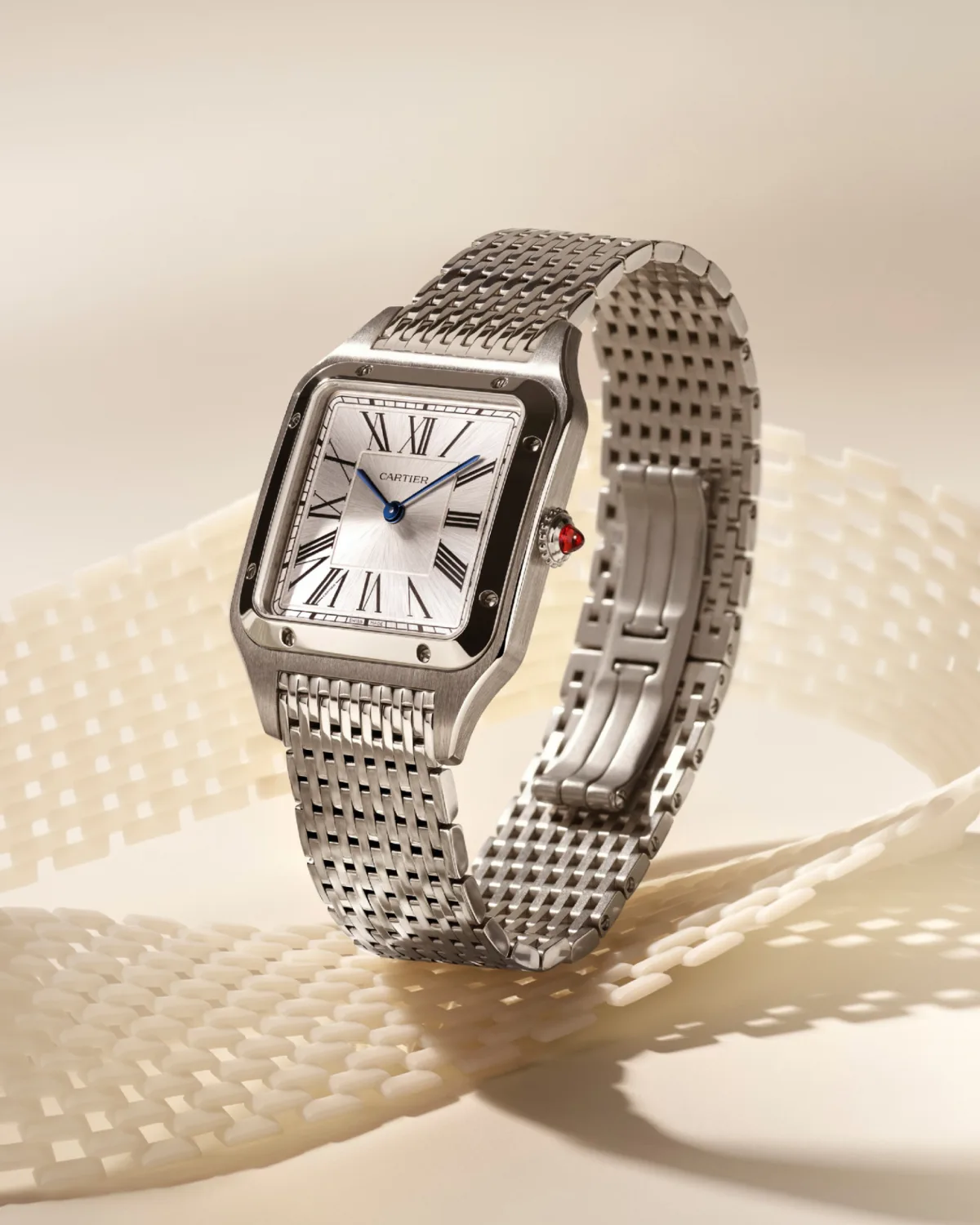Cartier Santos-Dumont watch with yellow gold case