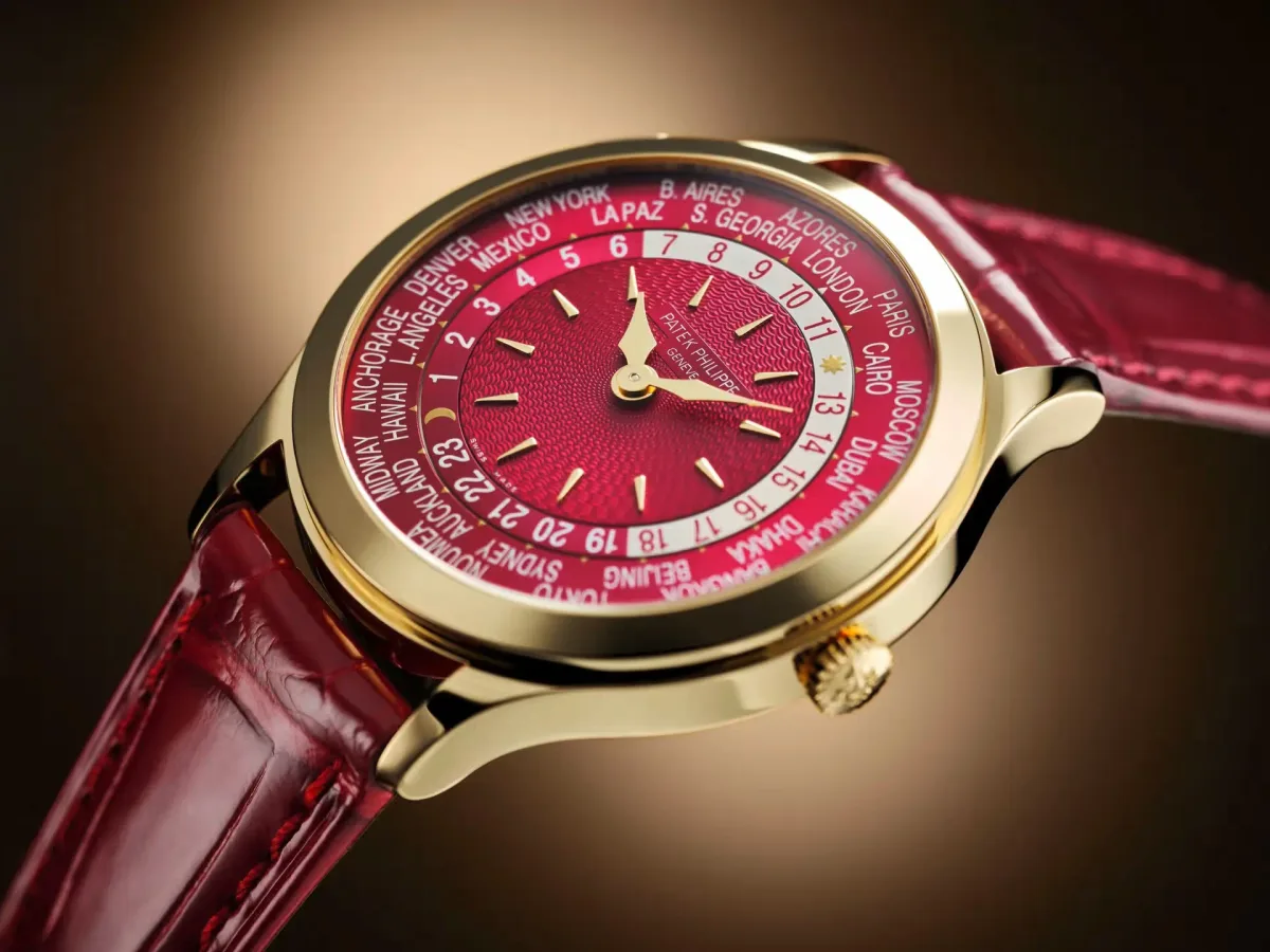 Patek Philippe 7129J Worldtime with red dial