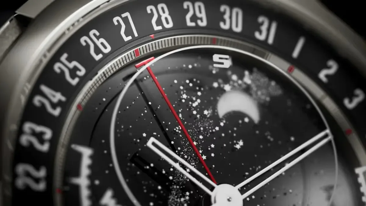 Celestial star map on Patek Philippe dial