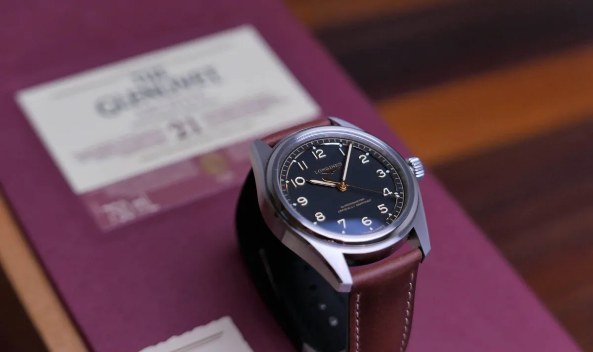 Longines Spirit Pilot watch showing its solid case quality