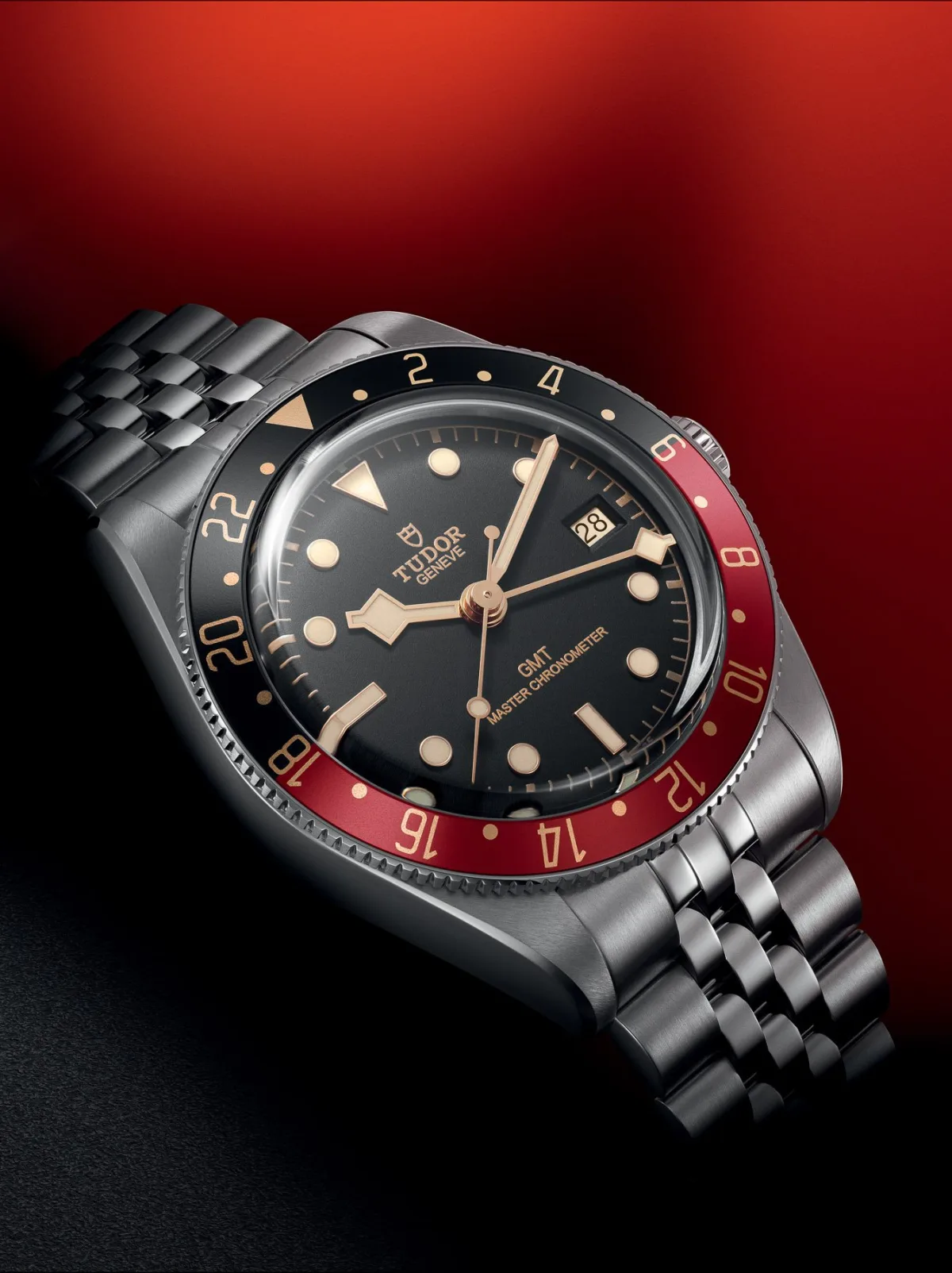 Tudor Black Bay 58 GMT with burgundy and black bezel