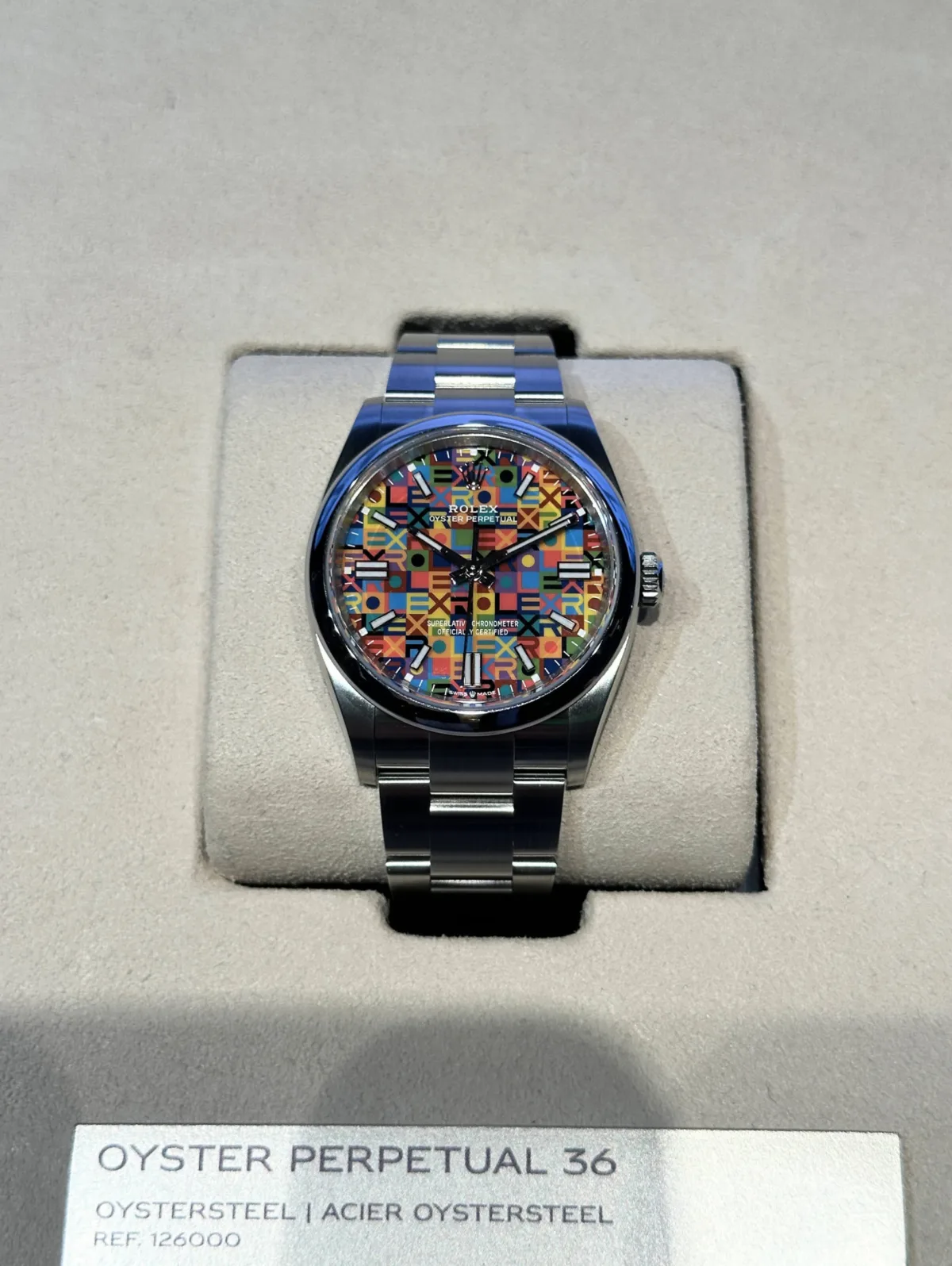 Exhibition of Rolex Oyster models with Jubilee Dial