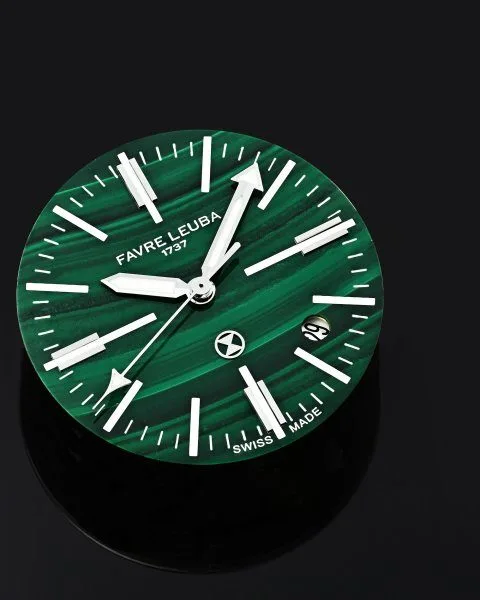 Meteorite dial with Widmanstätten pattern