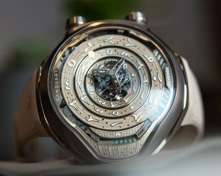 Vanguart Black Hole watch on display