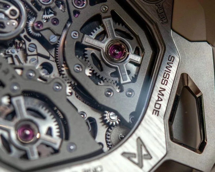 Regulator component of the Vanguart Black Hole watch