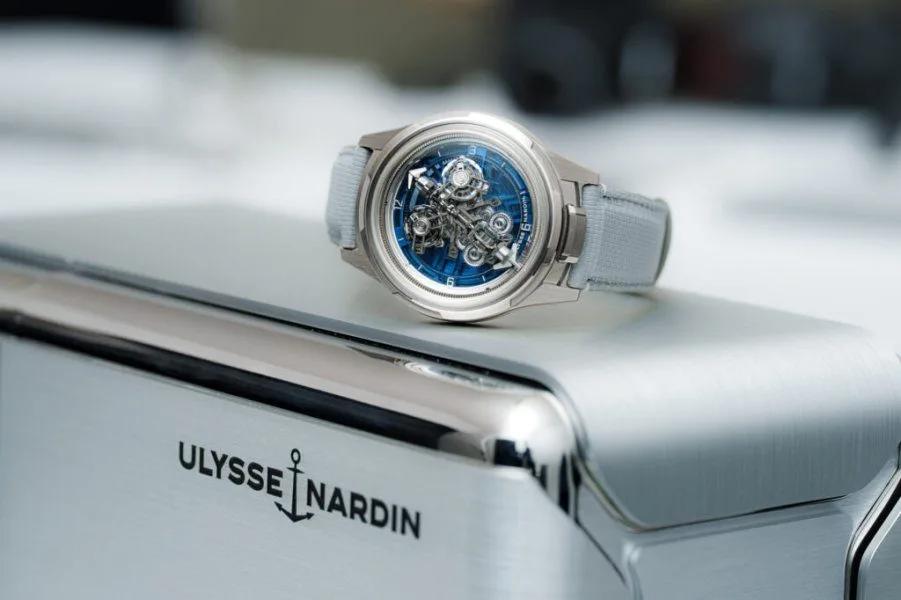 Close-up of Ulysse Nardin Super Freak innovative design