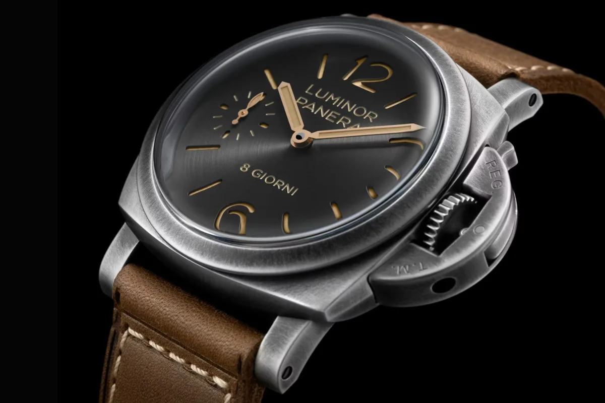 Panerai Luminor 8 Giorni PAM01733 with Brunito steel case