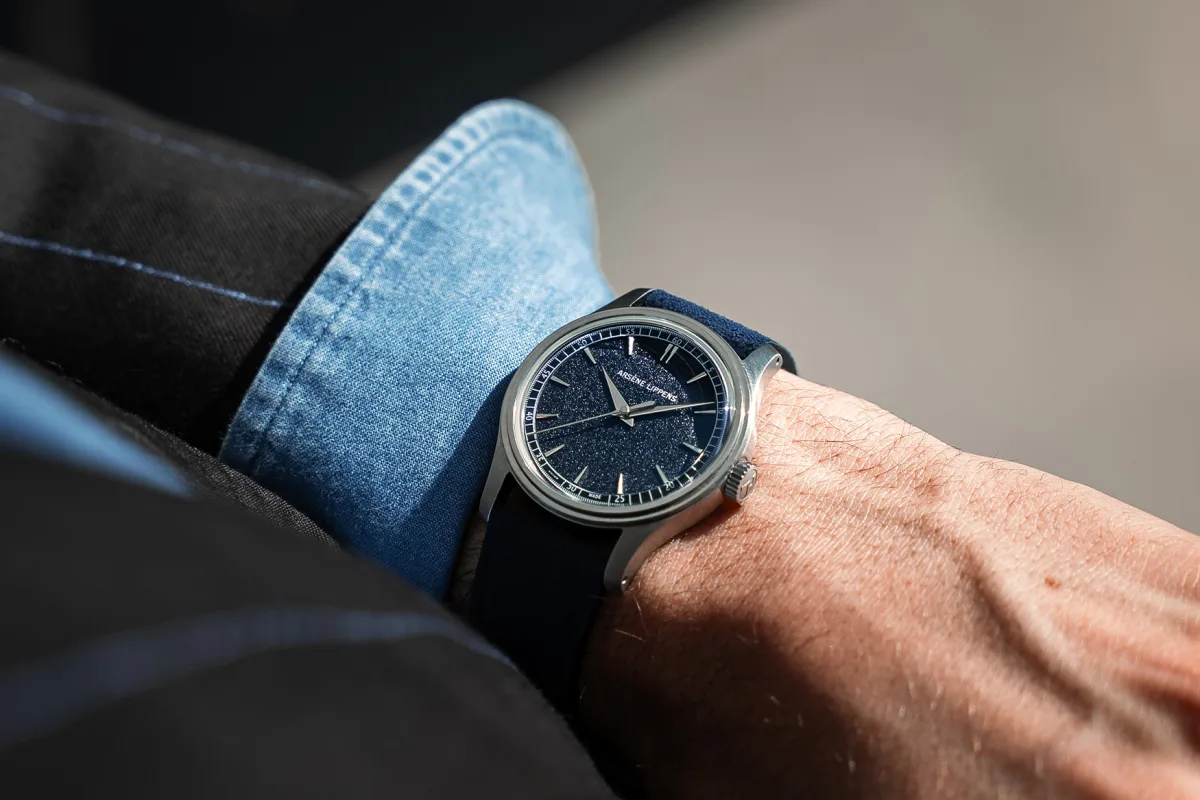 Dauphine hands and hour markers on Classico watch