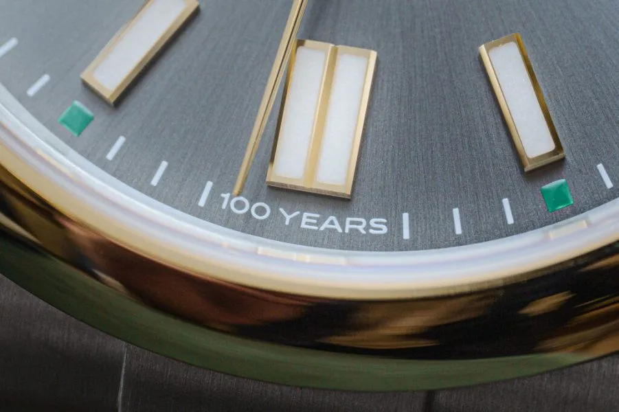 Dial of Rolex Oyster Perpetual 41 'Oyster 100'
