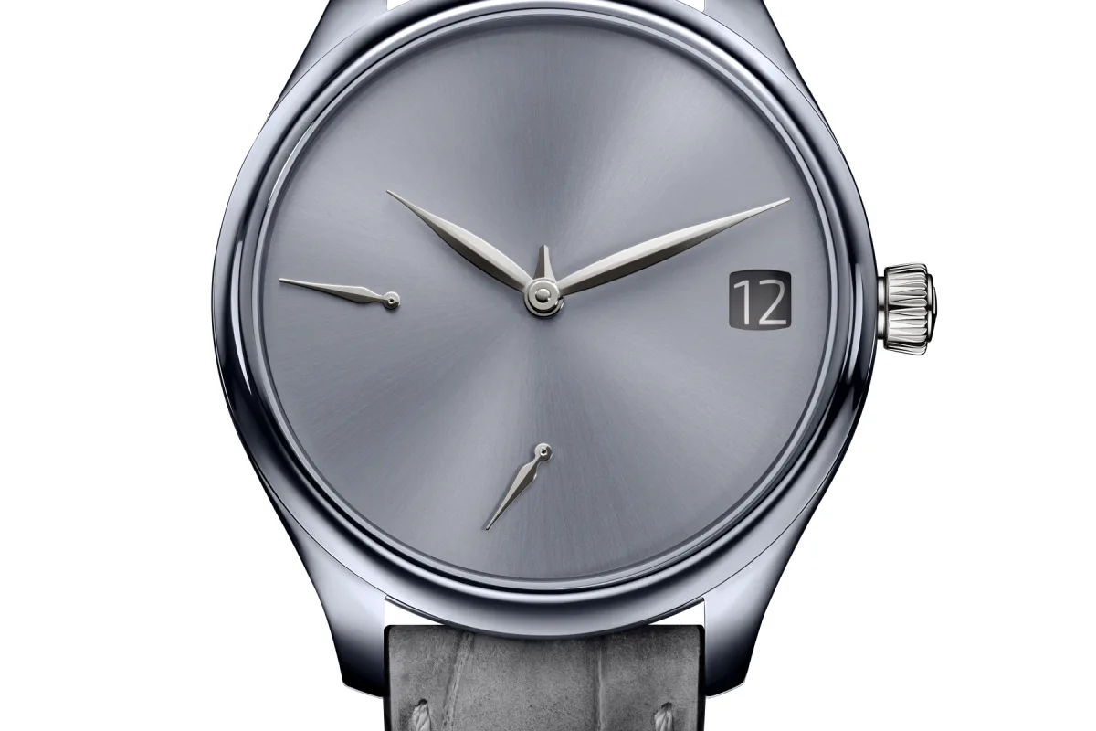 H. Moser perpetual calendar watch in detail