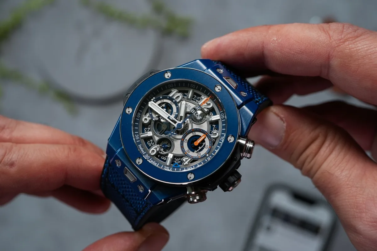 Dial of Hublot Big Bang Reloaded highlighting chronograph elements