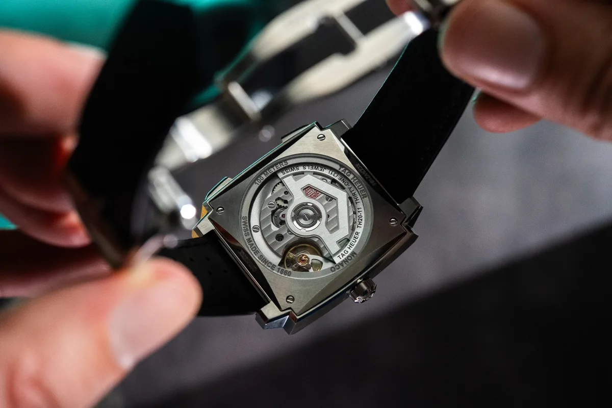 Classic blue dial of TAG Heuer Monaco Chronograph