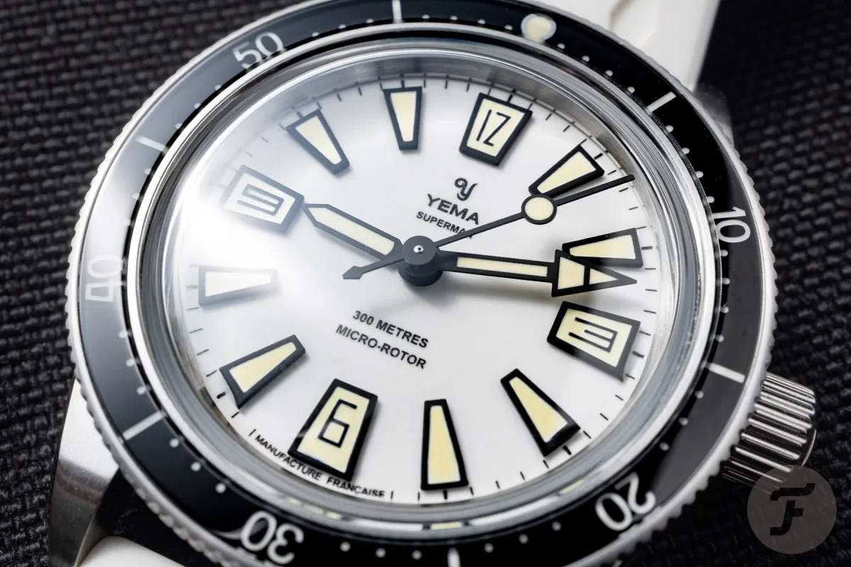 Yema Skin Diver Slim Full Lume dial in daylight