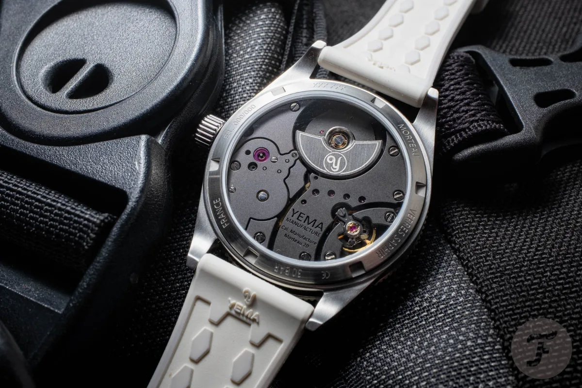 Yema Skin Diver Slim Full Lume dial glowing