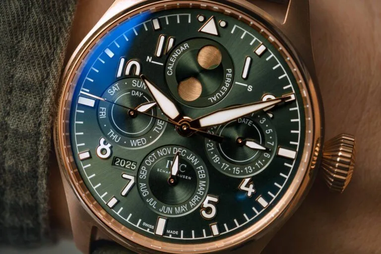 IWC ProSet watch crown close-up