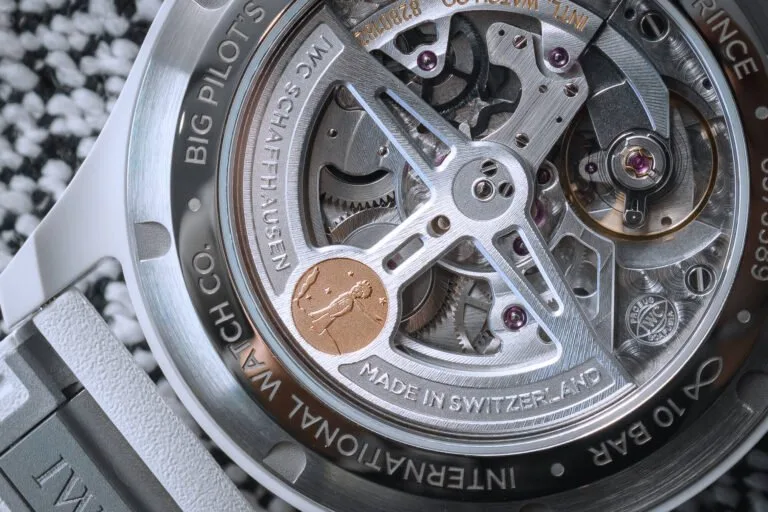 IWC ProSet watch case and crown detail