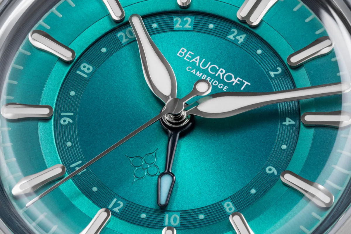 Beaucroft Contour GMT dial detail