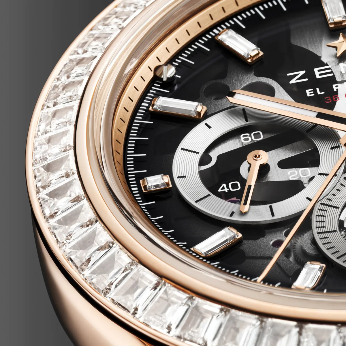 Zenith Chronomaster Sport Skeleton dial with luminescent markers