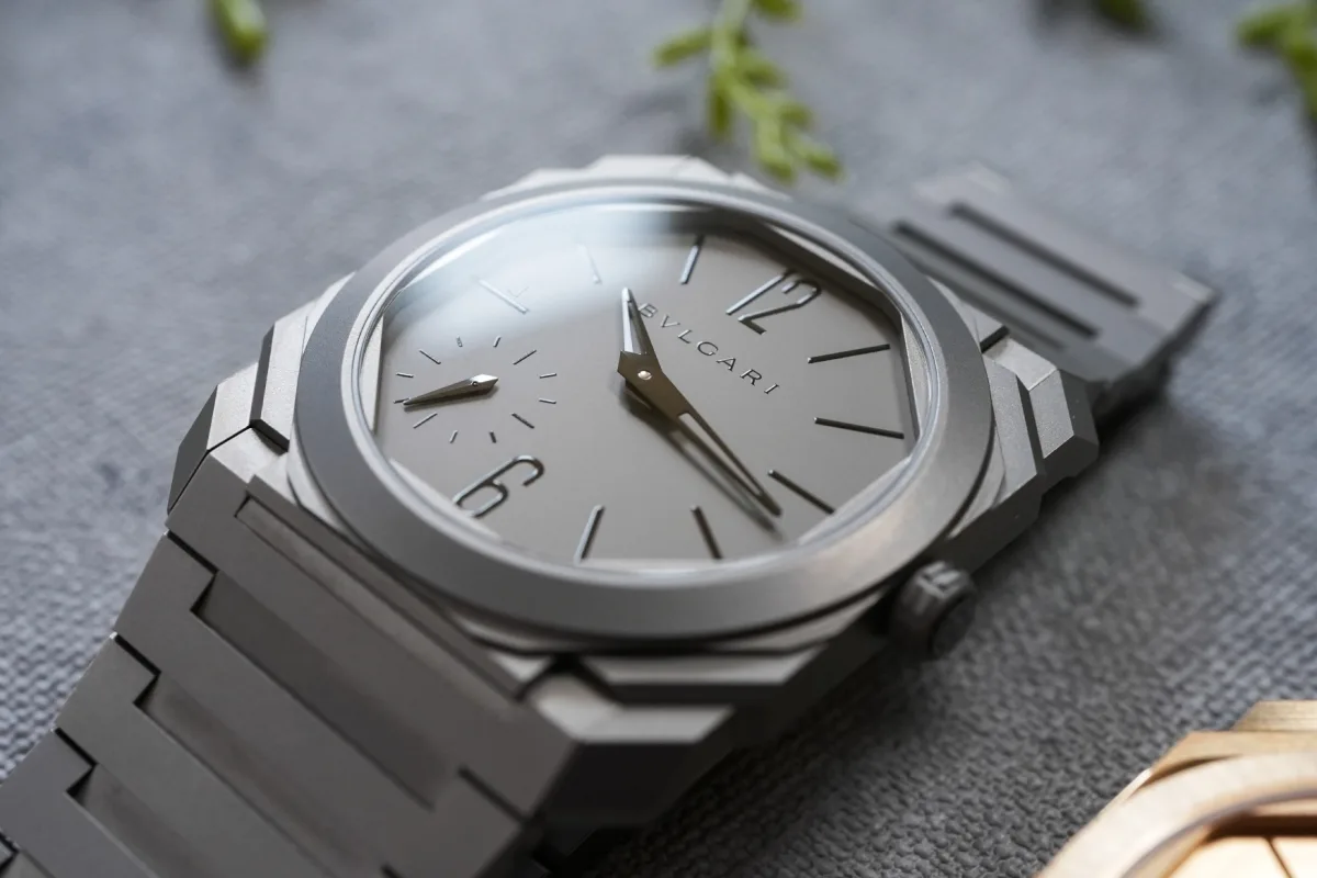 Bulgari Octo Finissimo 37 dial with Arabic numerals