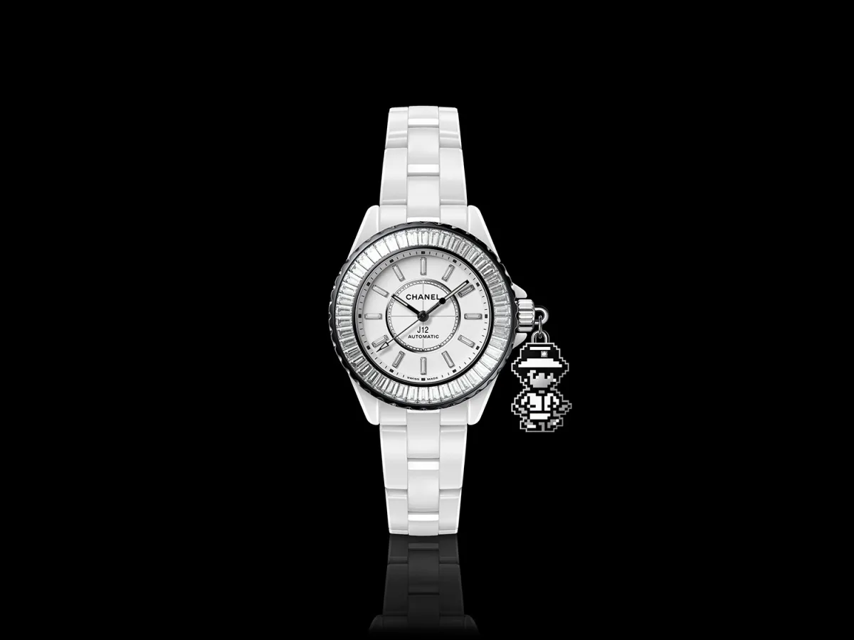 Chanel J12 Coco Game Charms with pixel feature