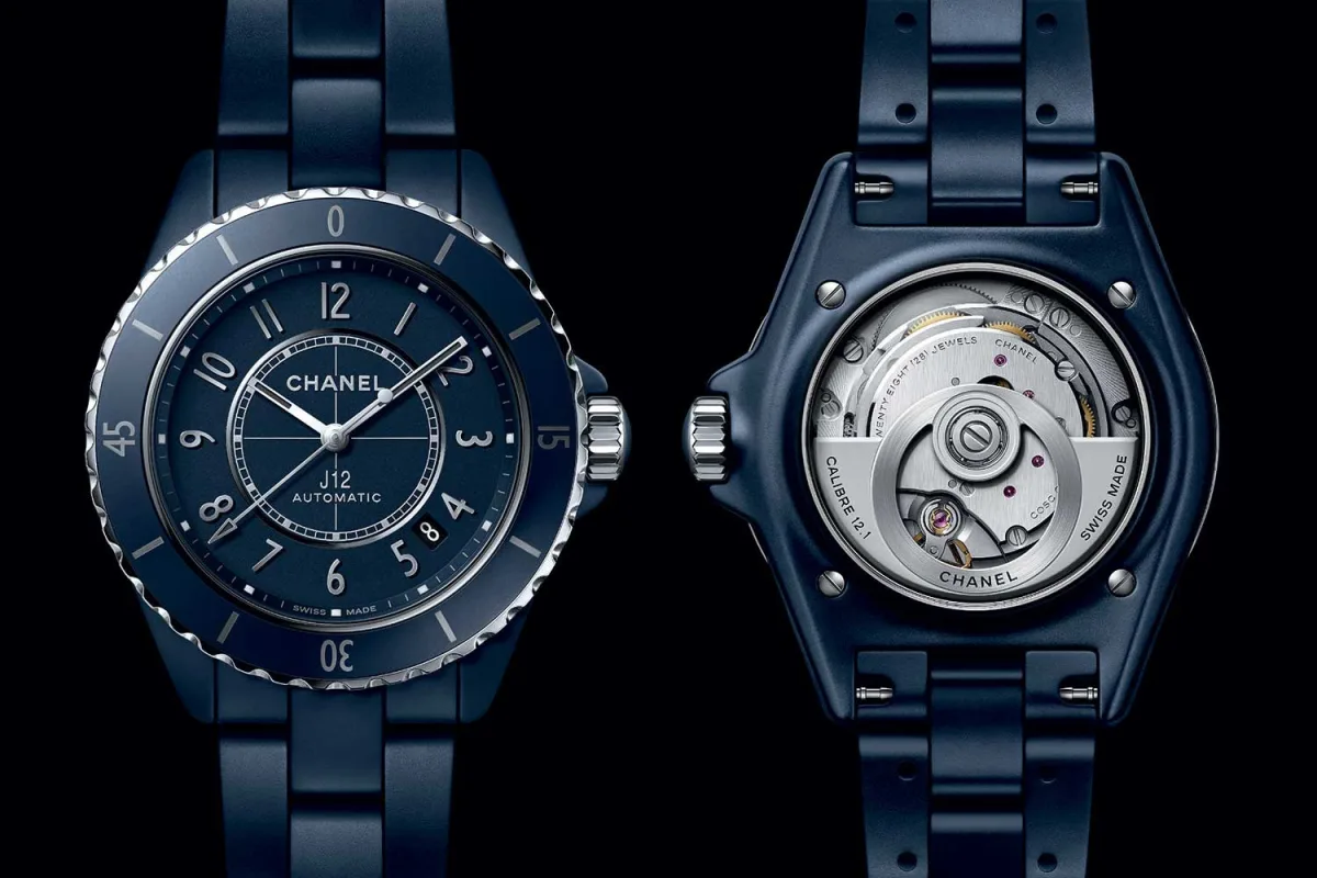 Chanel J12 Bleu in blue ceramic, 38mm case