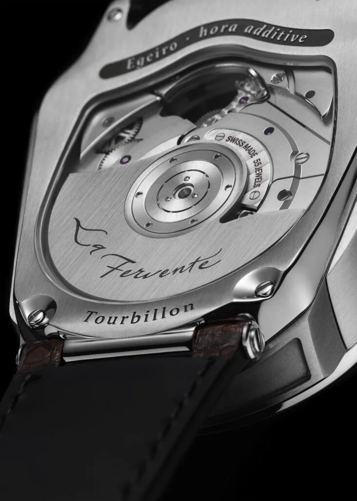 Egerio La Fervent Magic Hour Tourbillon mechanism