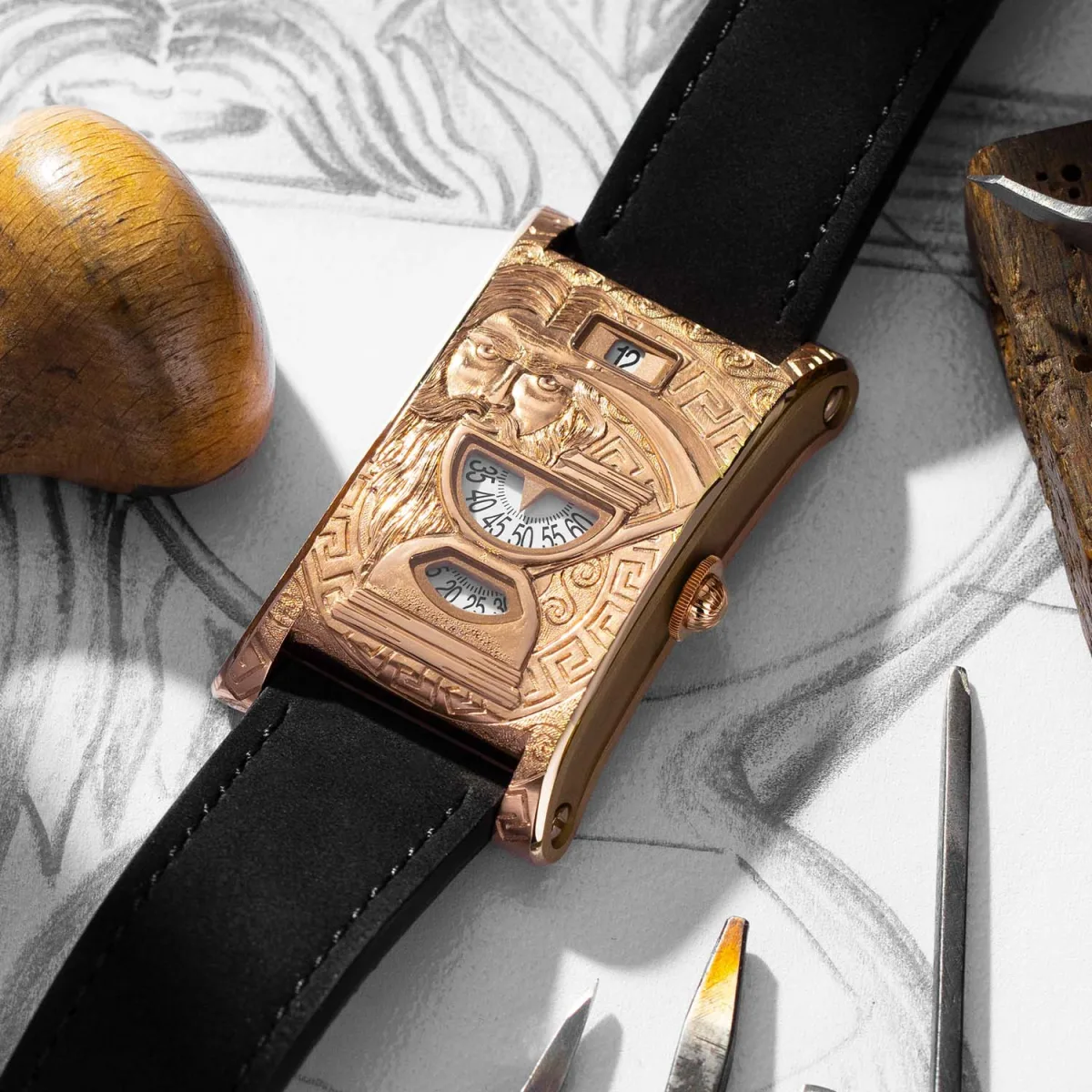 Chronoswiss Neo Digiteur Chronos with hand engraving