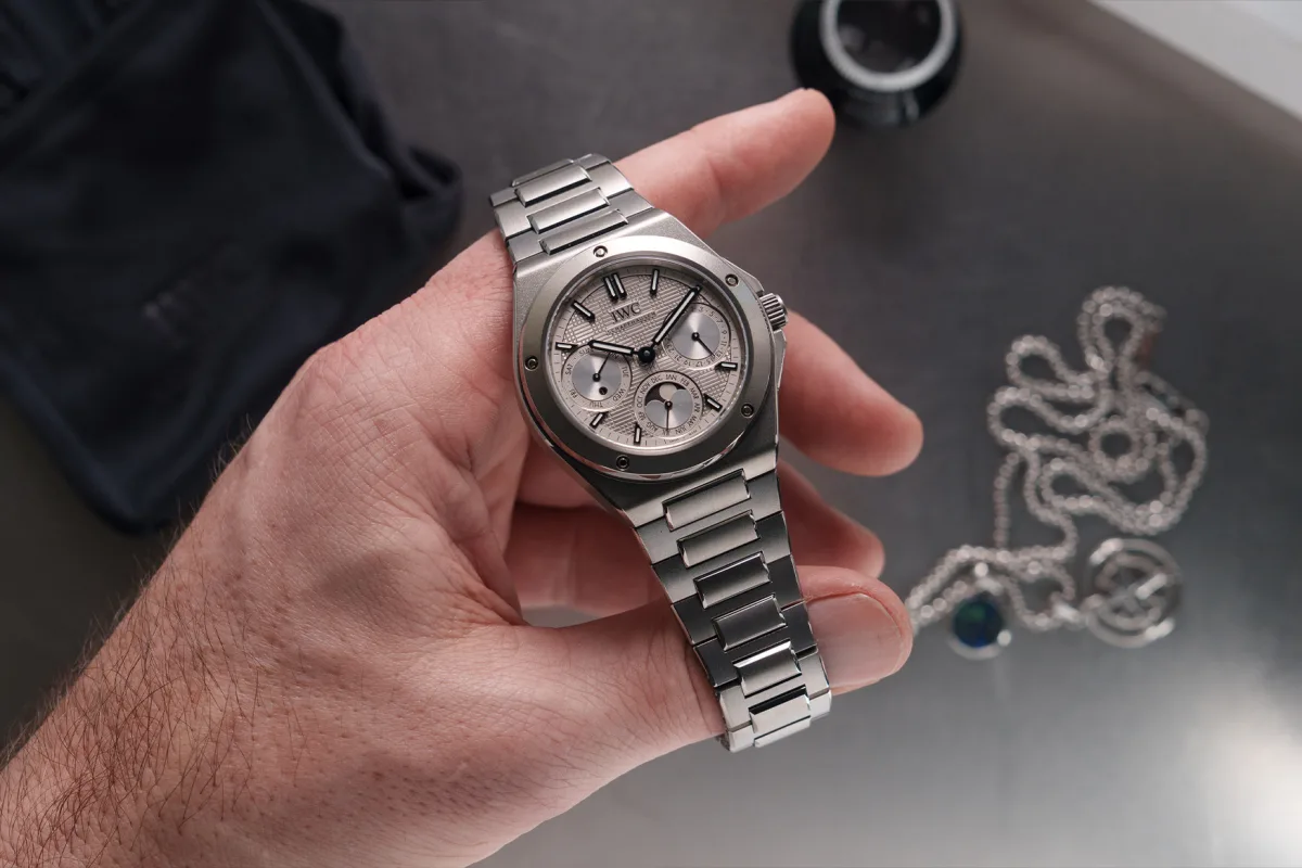 IWC Ingenieur Perpetual Calendar 41 with titanium case and bracelet