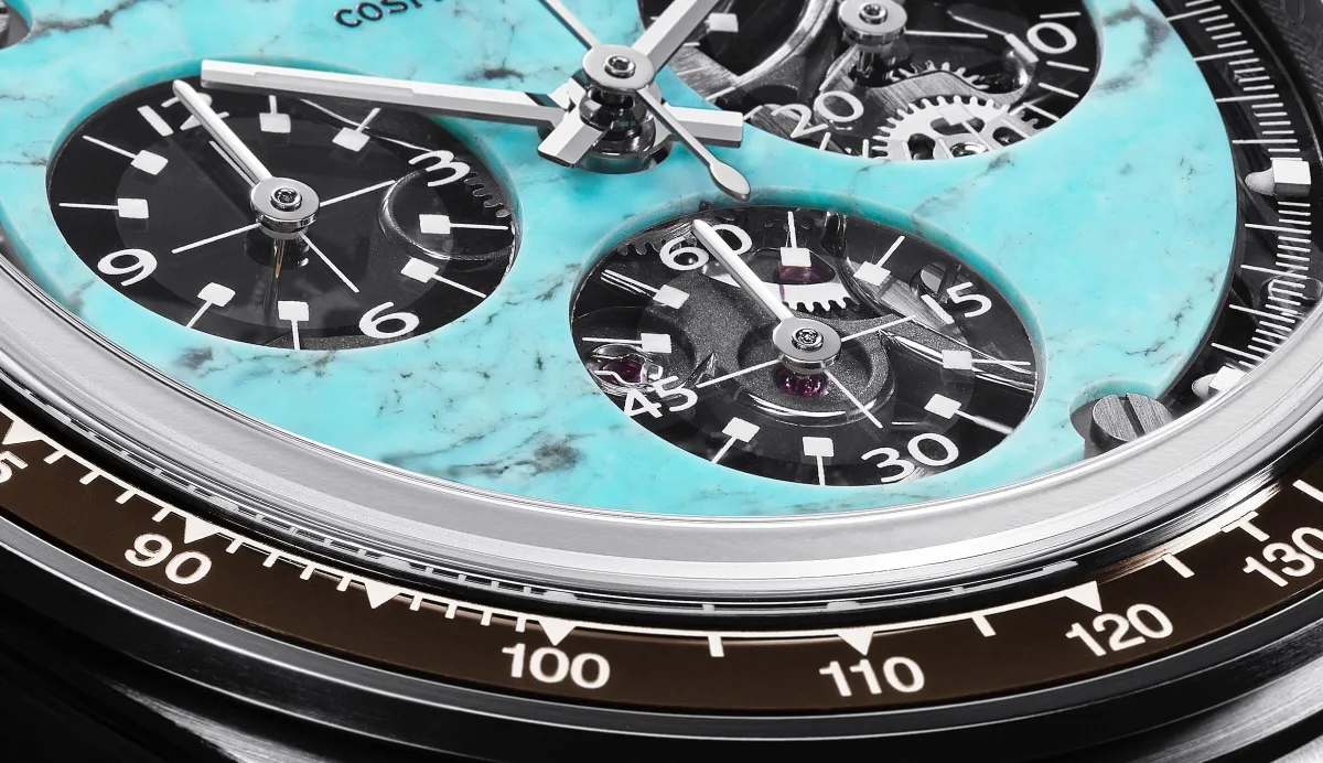 Coffee-toned dial of Luca Rubinacci's Rolex Daytona