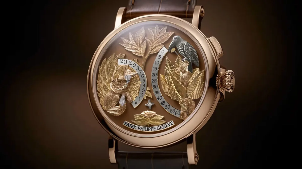 Patek Philippe 5249R-001 watch featuring 'The Fox and the Crow' automaton