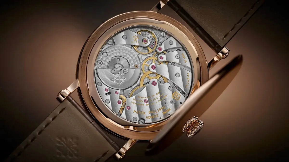 Diamond second hand on Patek Philippe 5249R-001