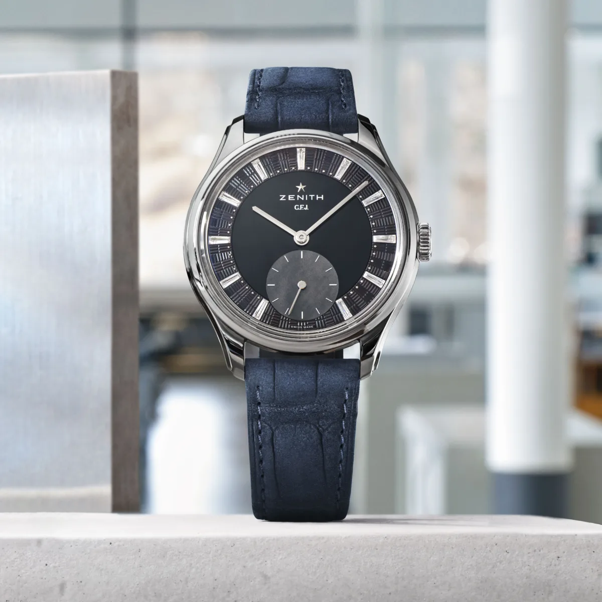 Zenith G.F.J Tantalum watch in tantalum case