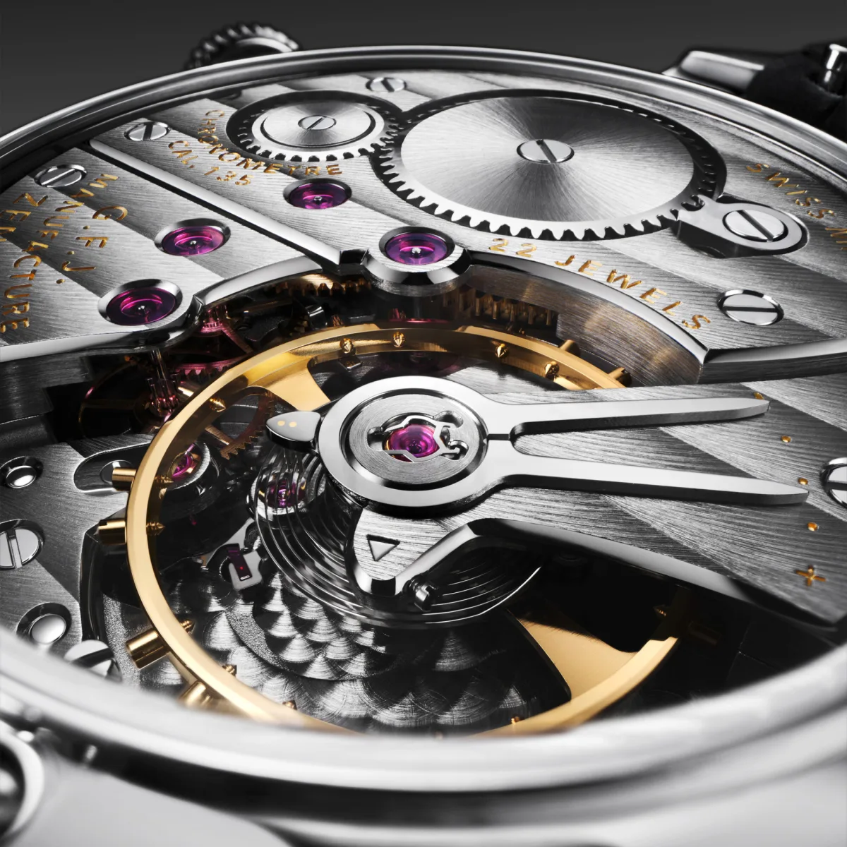 Zenith G.F.J Tantalum caliber 135 movement
