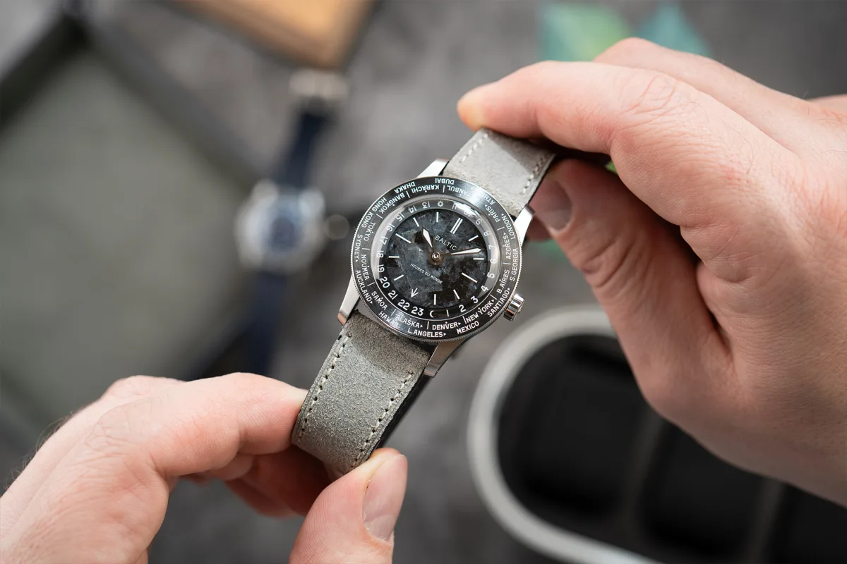 Baltic Heures du Monde with various strap options