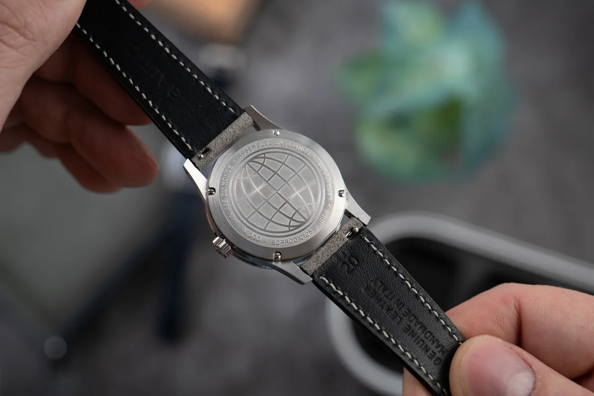 Soprod C125 GMT movement inside Baltic Heures du Monde