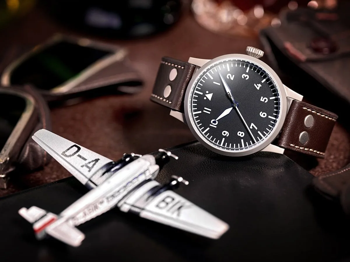 Laco Pilot Watch Original Saarbrücken 45mm case