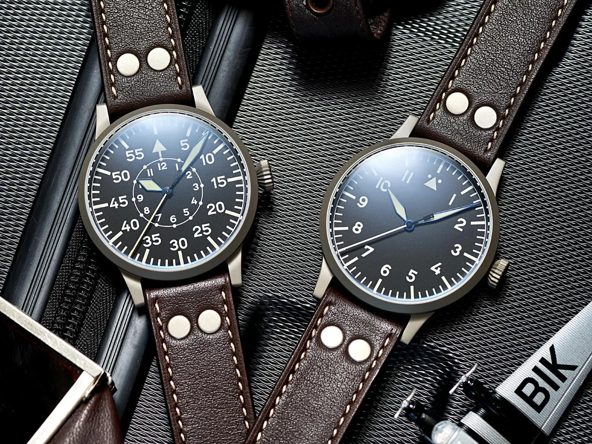 Laco Pilot Watch Original dial close-up