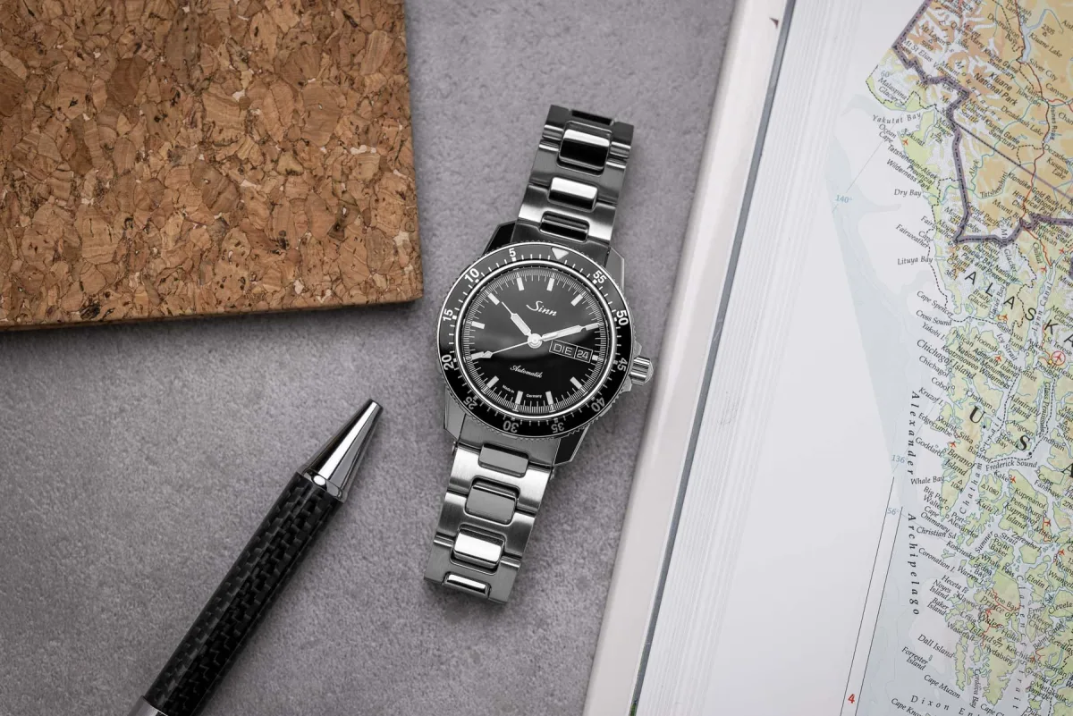 Sinn 104 on steel bracelet